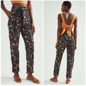 Farm Rio Anthropologie Amorina Utility Pants NWT